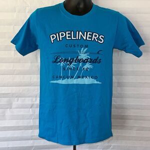 Byes Aqua Blue Short Sleeve "Pipeline" Graphic T-Shirt Size 5 Boys Kids Casual